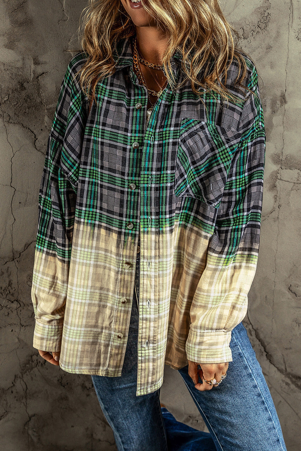 Karierte Oversized-Hemdjacke | Lässiger Komfort | Modernes Design