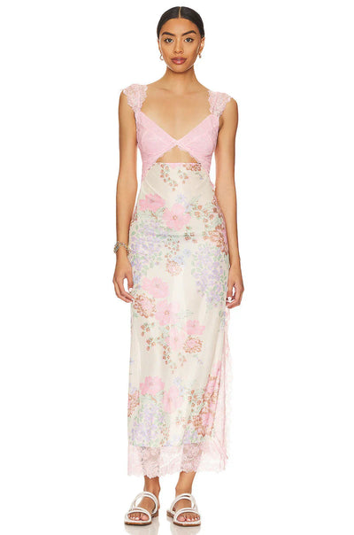 Kaadrie – Kleid mit floralem Spitzenbesatz