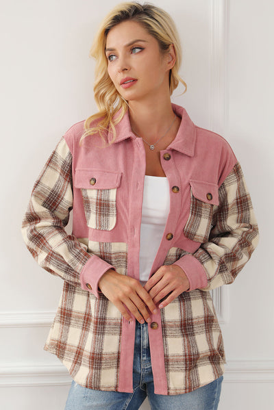 Cord-Hemdjacke mit Karomuster | Weicher Komfort | Lässiger Stil