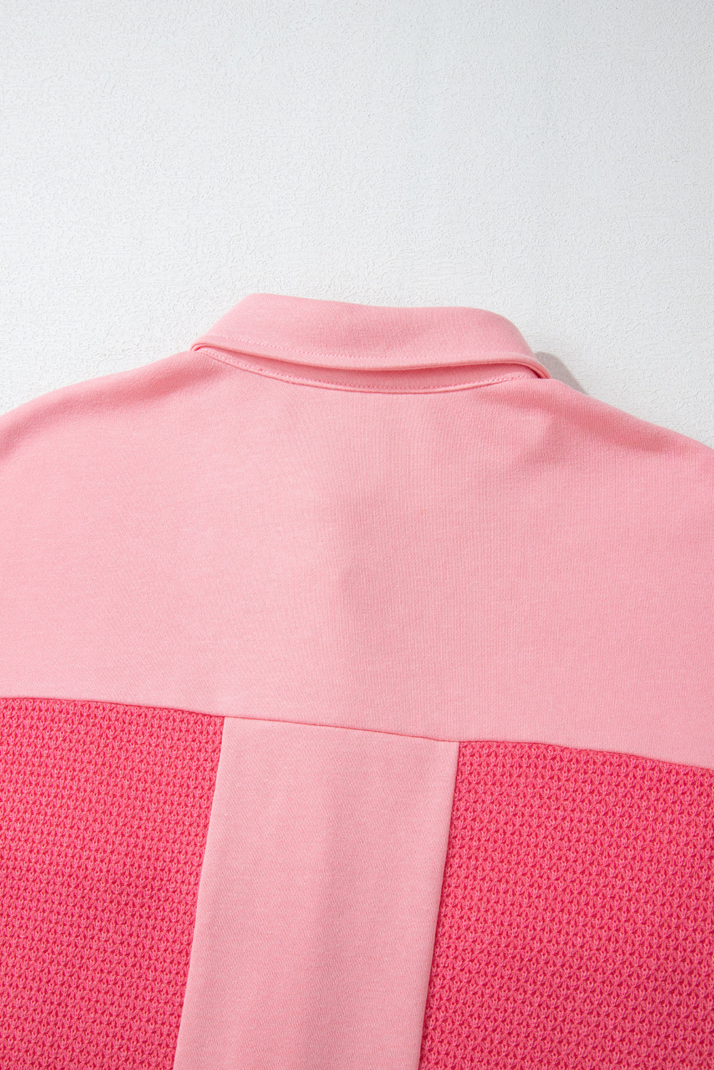 Oversized Hemdjacke mit Strukturmix | Lässiger Schnitt | Modern & Vielseitig