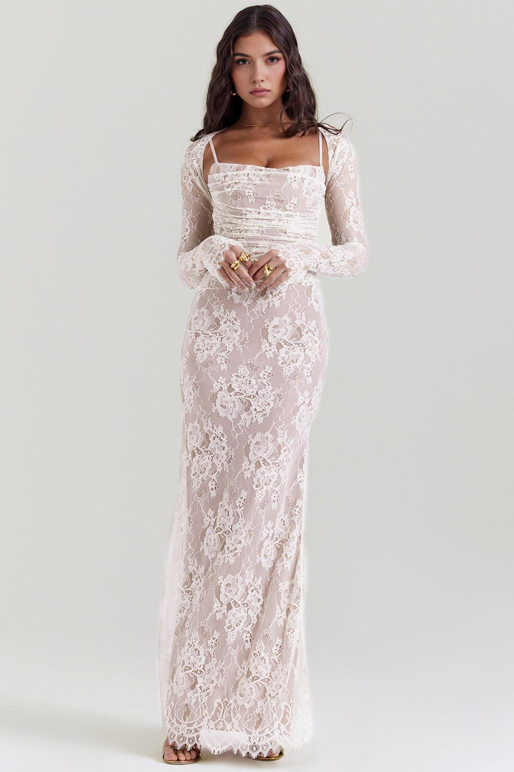 Mayfair™ | CELESTE - Spitzen Maxi Kleid