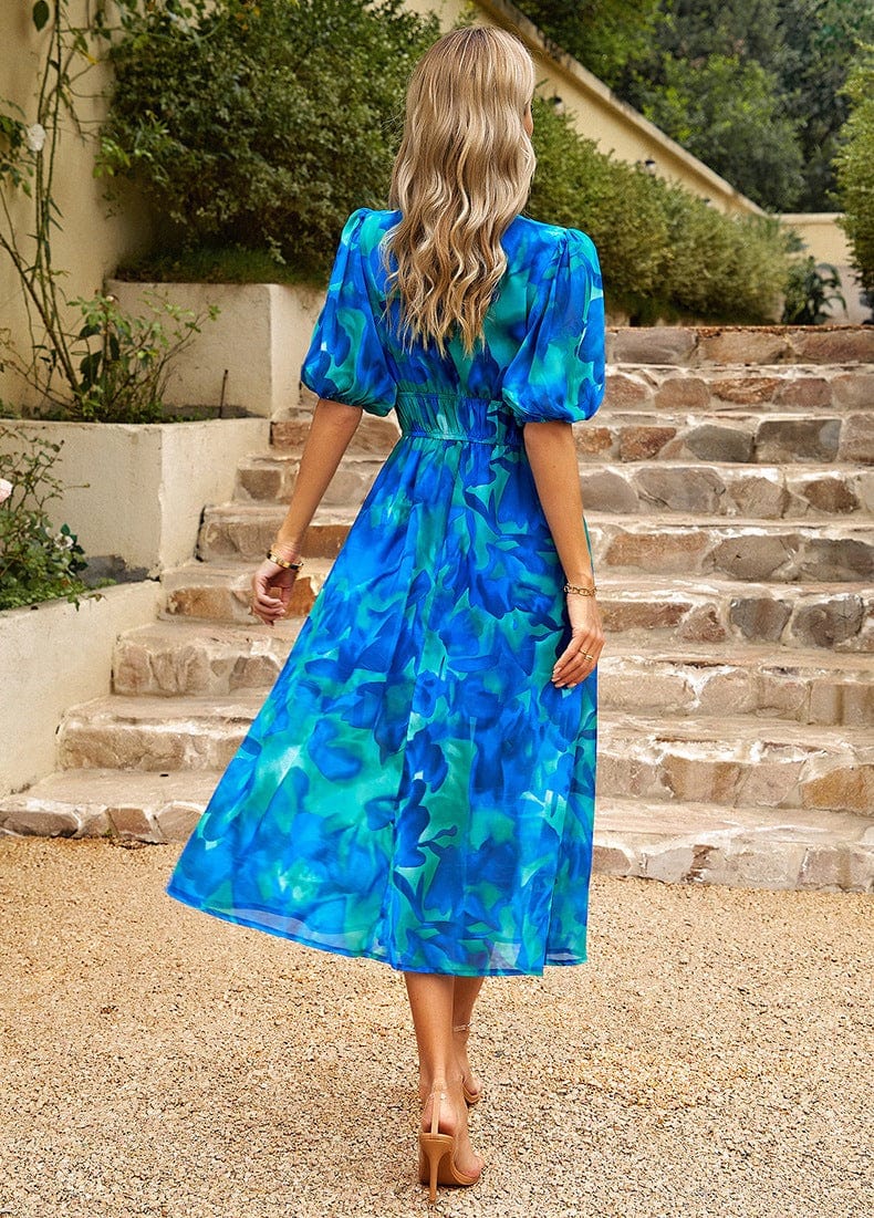 Florence | Boho-Maxikleid mit Blumendruck – Luftige Eleganz für den Sommer