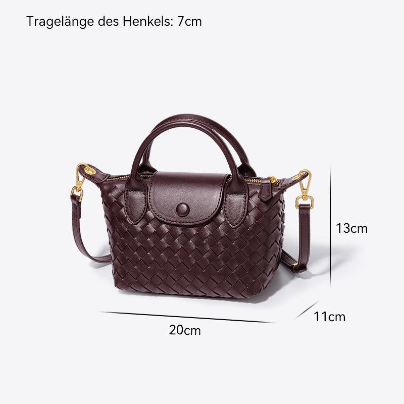 Geflochtene Mini-Tasche Damen – Kompakte Crossbody Bag mit Schulterriemen