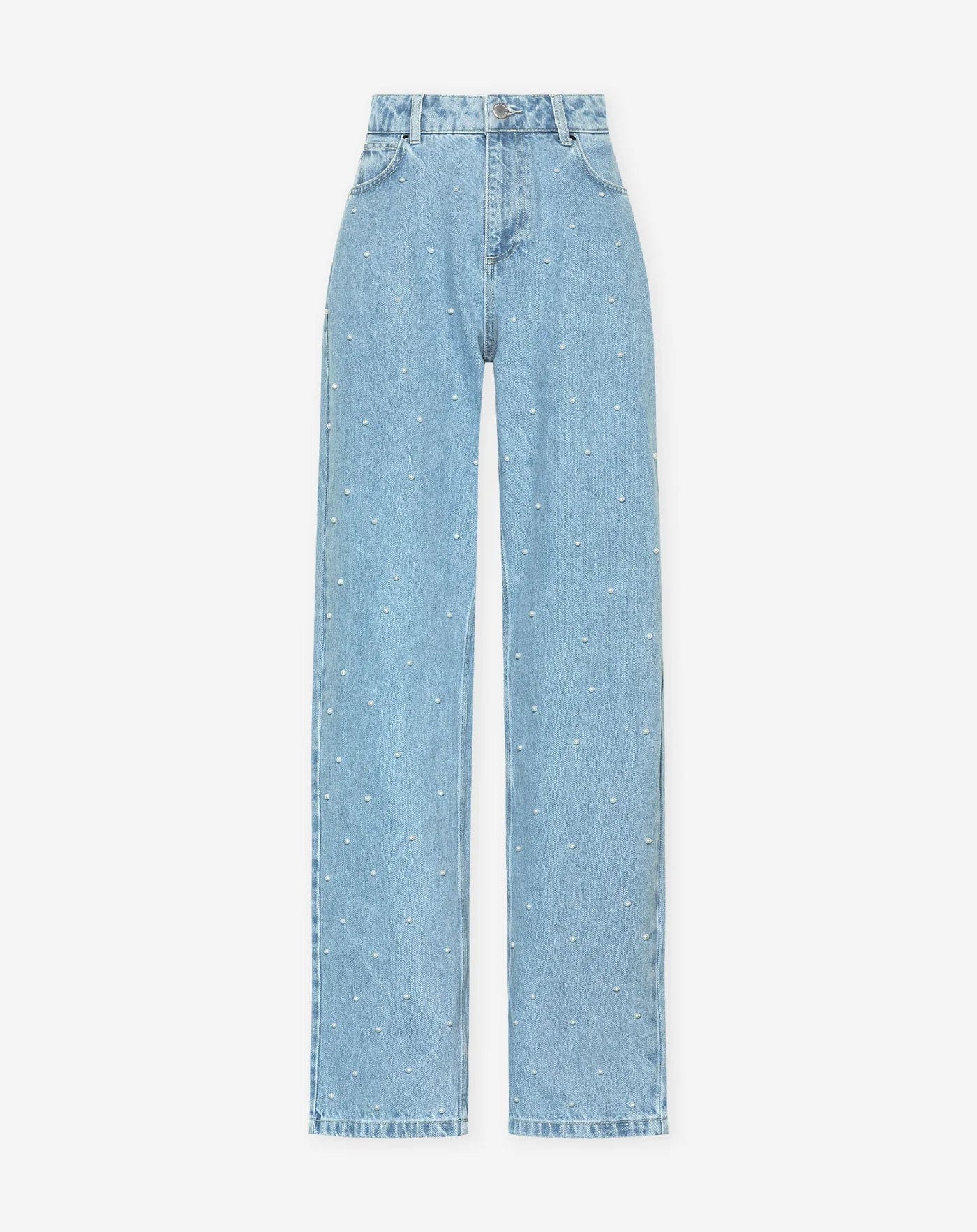 Glitzer-Jeans | Strahlender Look | Gerade Passform