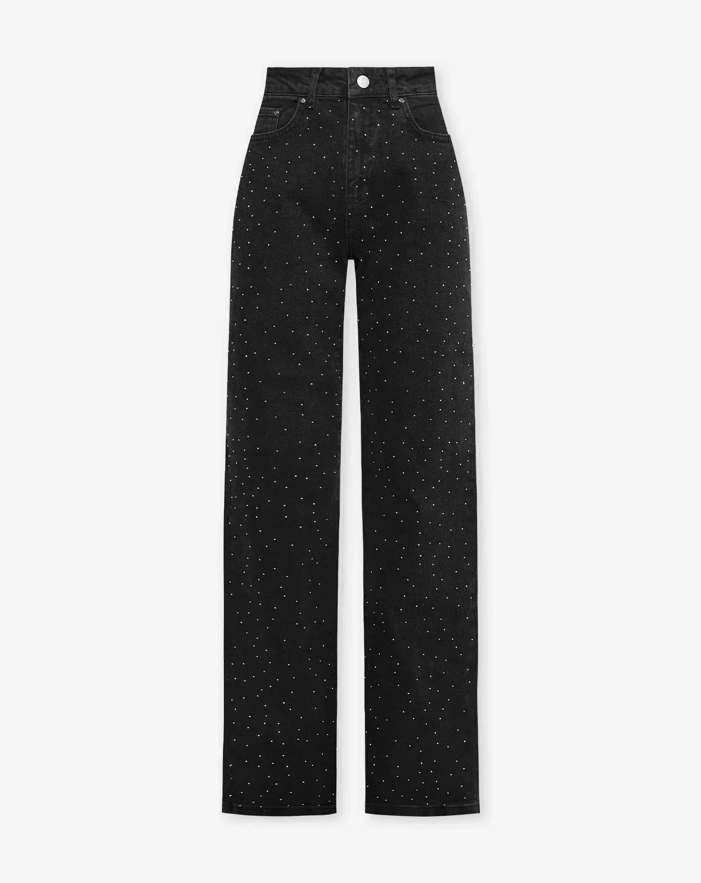 Glitzer-Jeans | Strahlender Look | Gerade Passform