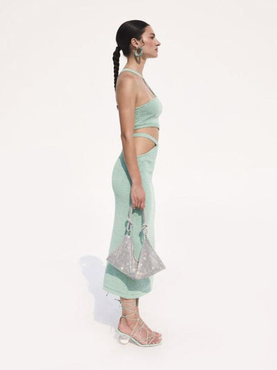 Avelena | Asymmetrie Strickset mit Ausschnitten