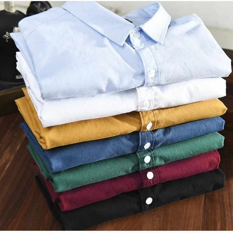 Zach | Herren Button Down Hemd | Weiß