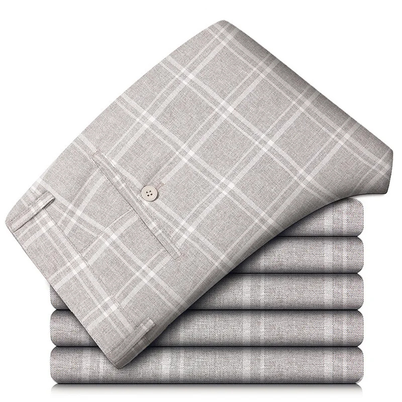 Benson | Herren Chino Hose | Graue Stoffhose