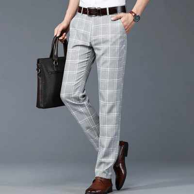 Benson | Herren Chino Hose | Graue Stoffhose