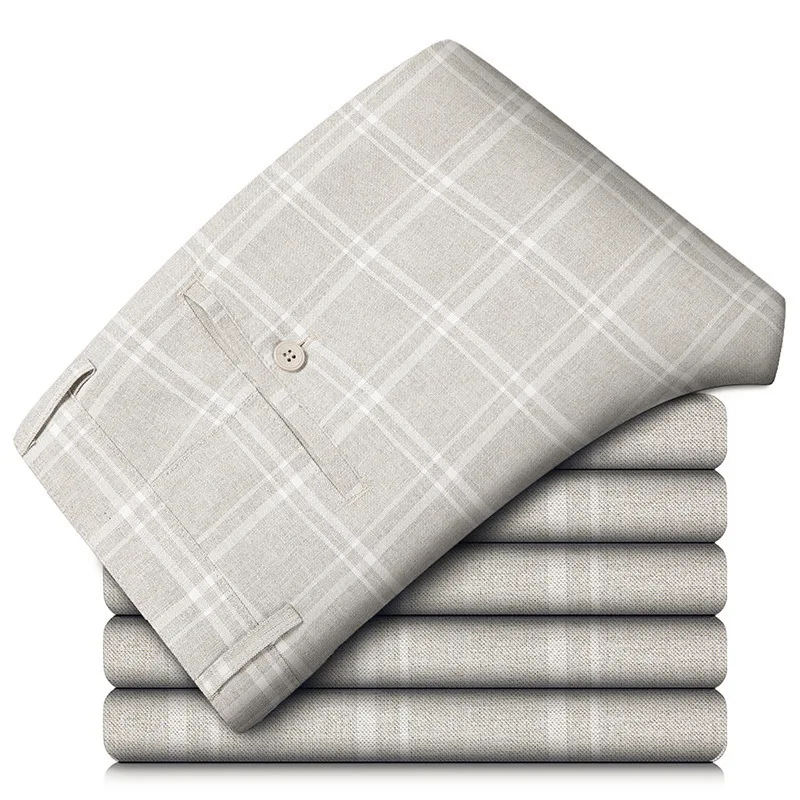 Benson | Herren Chino Hose | Graue Stoffhose