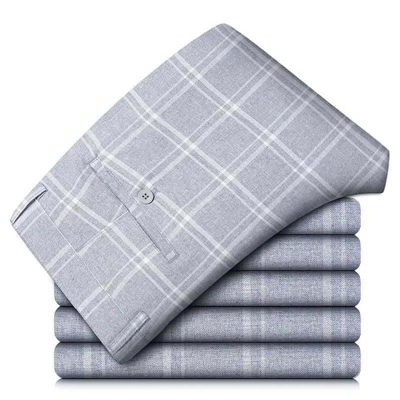 Benson | Herren Chino Hose | Graue Stoffhose