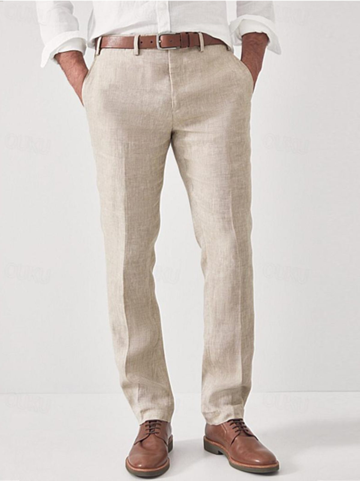 Juno | Herren Chino Hose | Schwarze Stoffhose