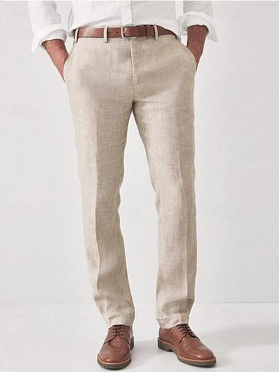 Juno | Herren Chino Hose | Schwarze Stoffhose