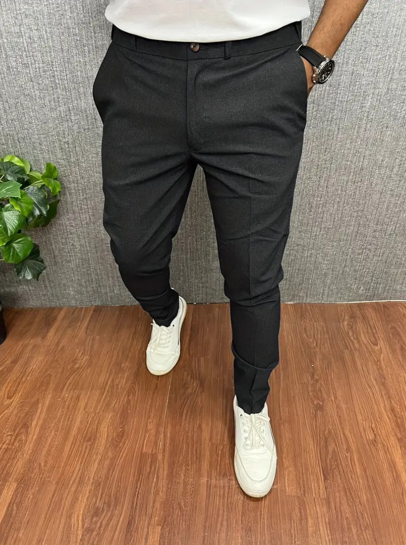 Alpha | Herren Chino Hose | Weiß Stoffhose