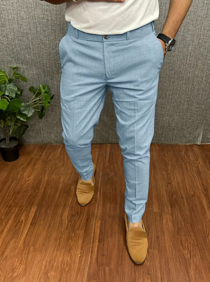 Alpha | Herren Chino Hose | Weiß Stoffhose