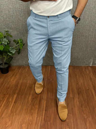 Alpha | Herren Chino Hose | Weiß Stoffhose