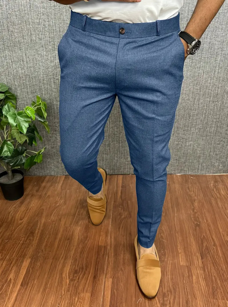 Alpha | Herren Chino Hose | Weiß Stoffhose