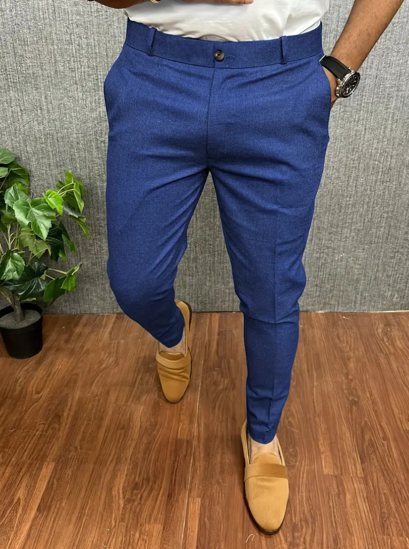 Alpha | Herren Chino Hose | Weiß Stoffhose