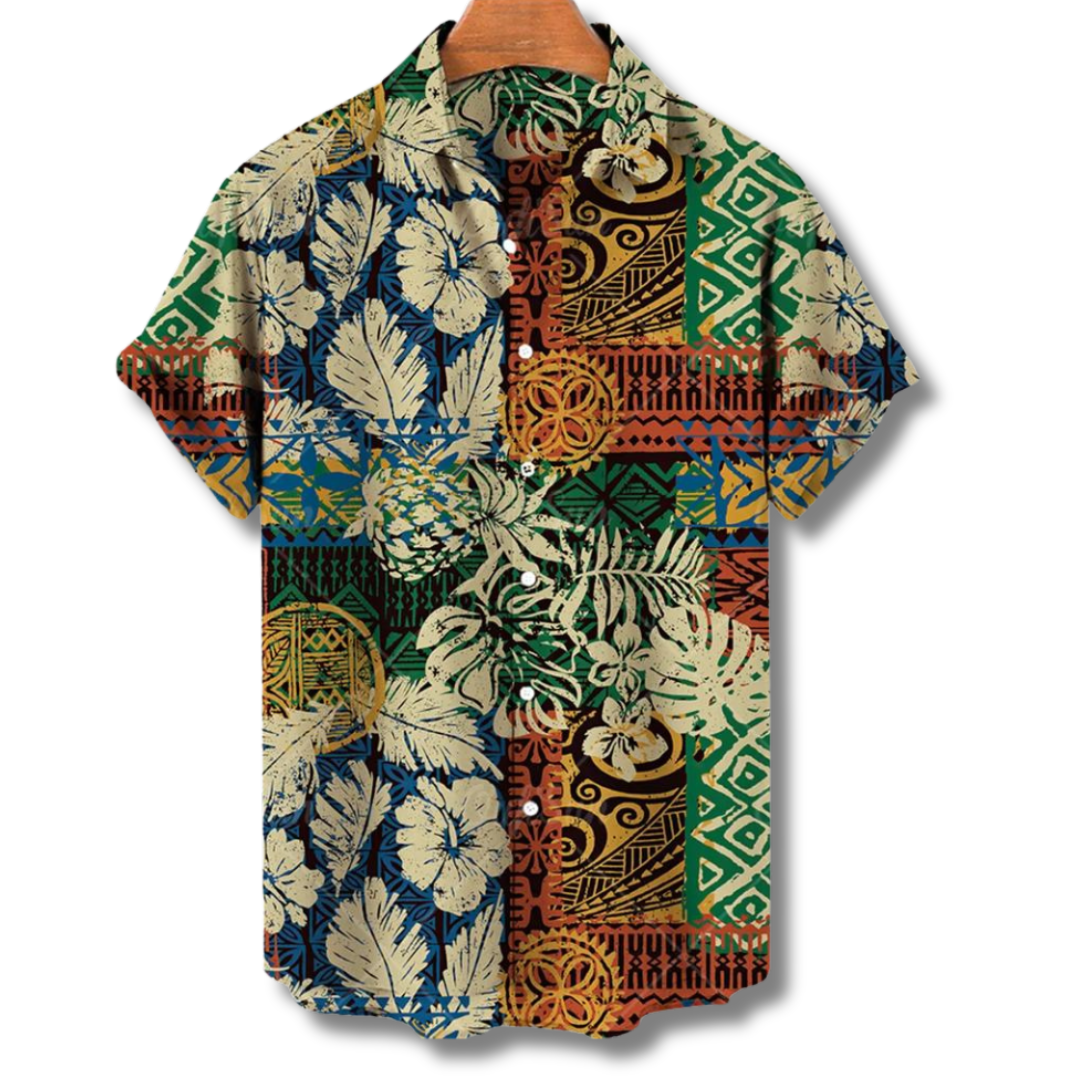 Santiago | Herren Hawaii Hemd | Kurzarm