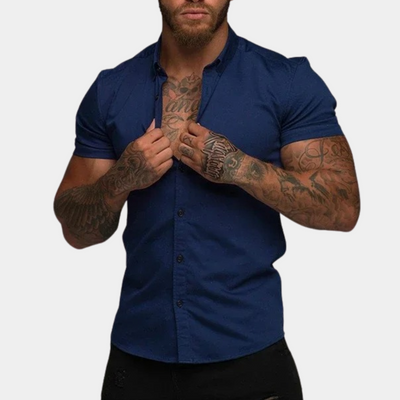 Hiro | Herren Slim Fit Hemd | Kurzarm