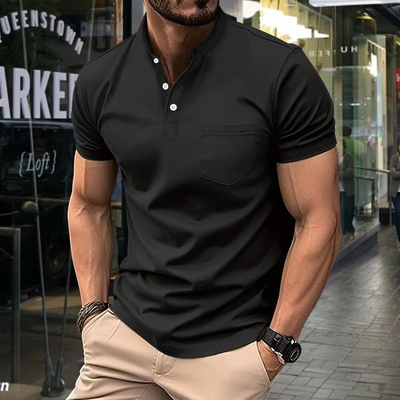 Dilan | Herren Kurzarm Poloshirt | Schwarz