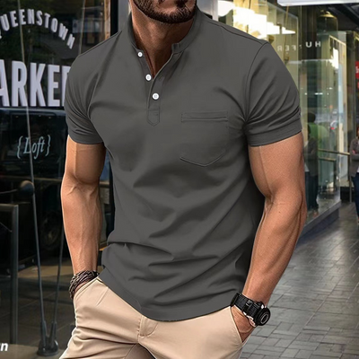 Dilan | Herren Kurzarm Poloshirt | Schwarz