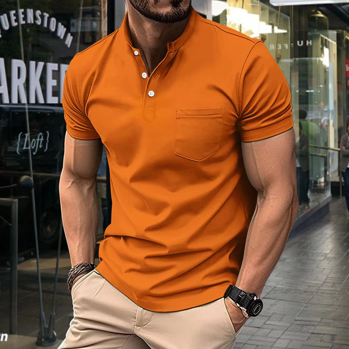 Dilan | Herren Kurzarm Poloshirt | Schwarz
