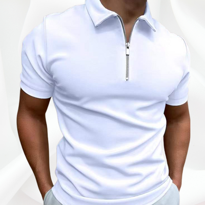 Matt | Herren Kurzarm Poloshirt | Weiß