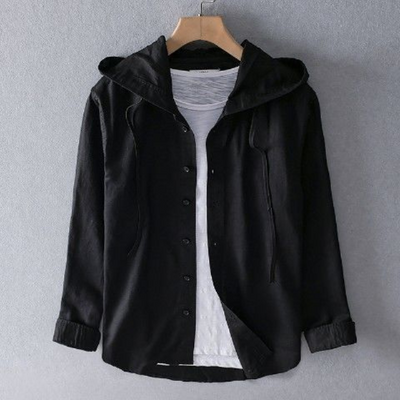 Jaxon | Herren Langarm Hemd | Kapuzenshirt