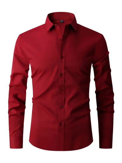 Marcos | Herren Langarm Hemd | Schwarz