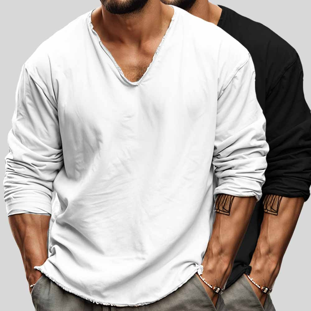 Lewis | Herren Langarm Sweatshirt | Schwarz