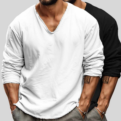 Lewis | Herren Langarm Sweatshirt | Schwarz