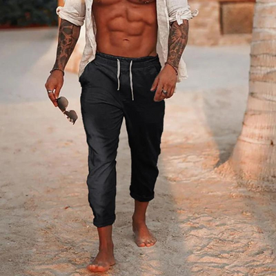 Larry | Herren Leichte Sommerhose | Grau