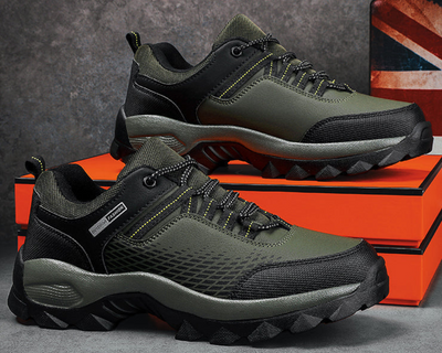 Geoff | Herren Leichte Wanderschuhe | Schwarz