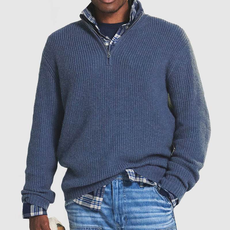 Karlo | Herren Pullover mit Reißverschluss | Knit Sweater
