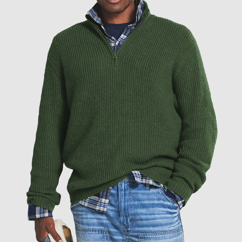 Karlo | Herren Pullover mit Reißverschluss | Knit Sweater