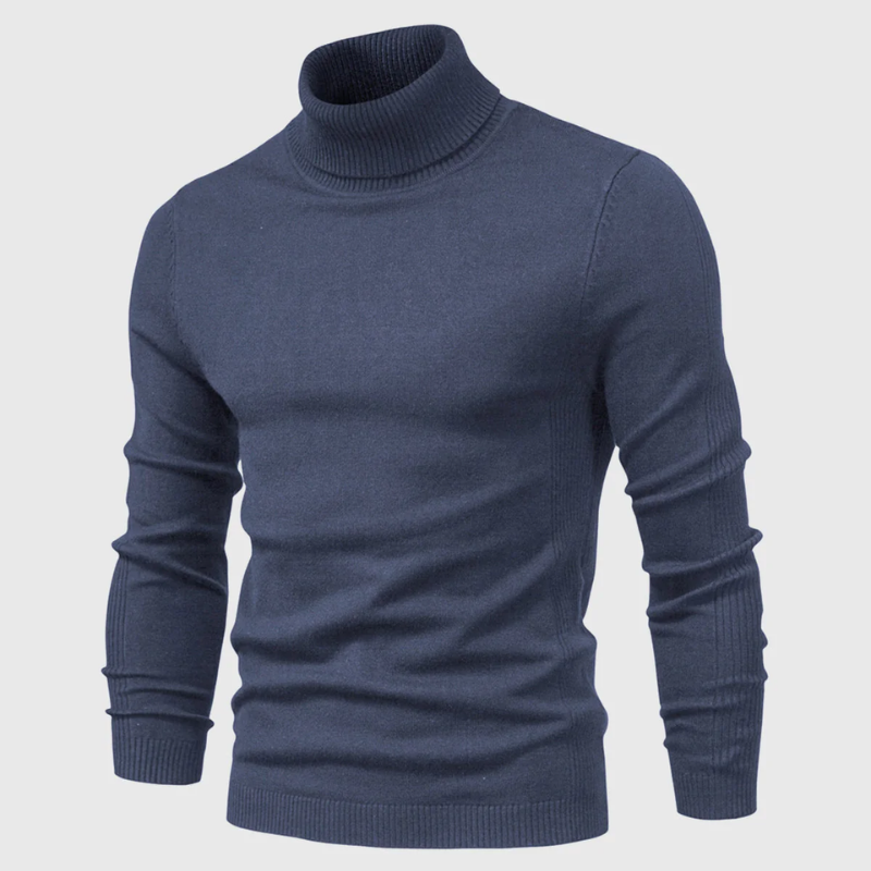 Warren | Herren Rollkragenpullover Schwarz | Warme