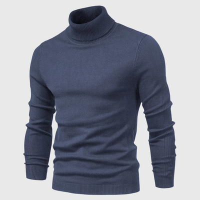 Warren | Herren Rollkragenpullover Schwarz | Warme