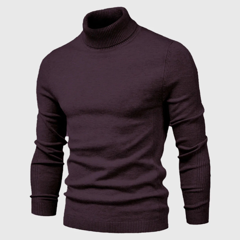 Warren | Herren Rollkragenpullover Schwarz | Warme