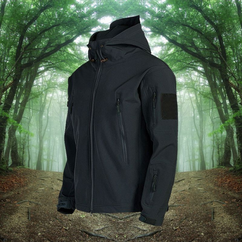 Levin | Herren Schwarz Windbreaker | Leichte Jacke