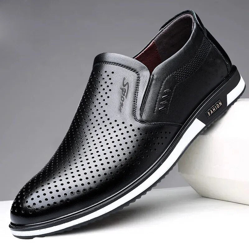 Luis | Herren Sommer Loafer | Schwarz