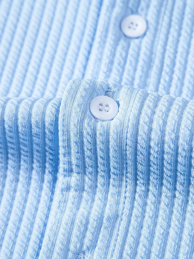 Jasper | Herren Stehkragen Hemd | Kurzarm