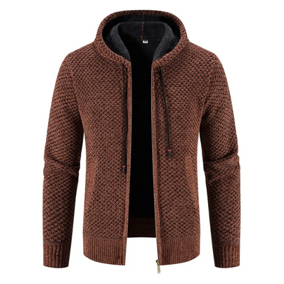 Ivan | Herren Strickjacke mit Kapuze | Kurz