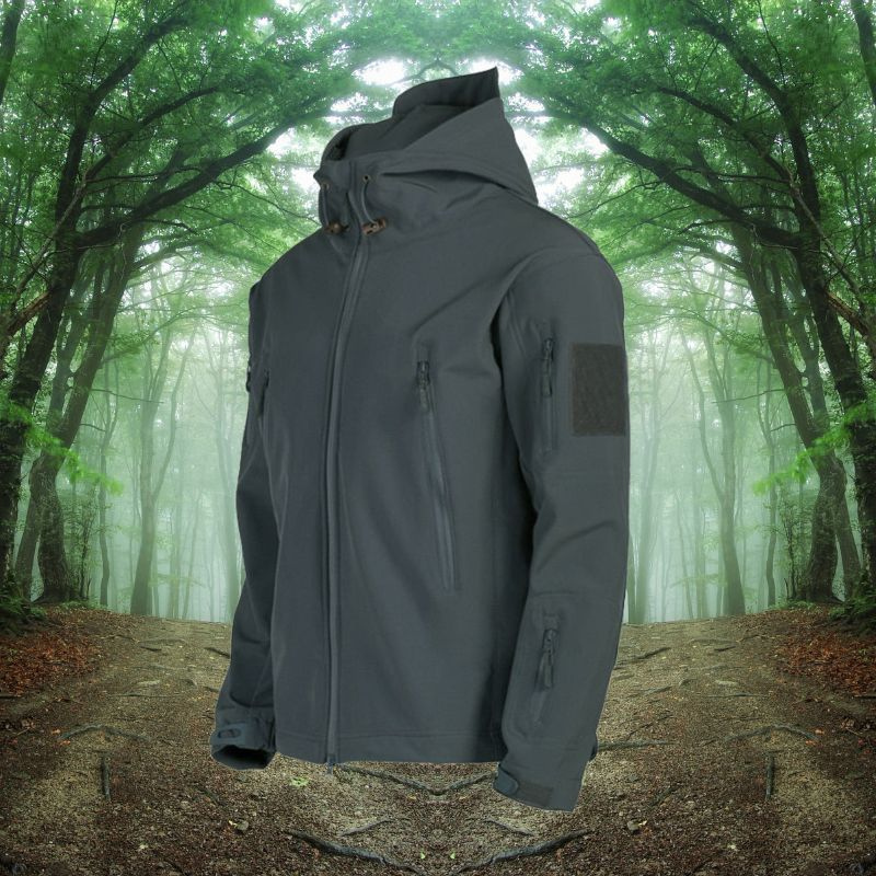 Levin | Herren Schwarz Windbreaker | Leichte Jacke