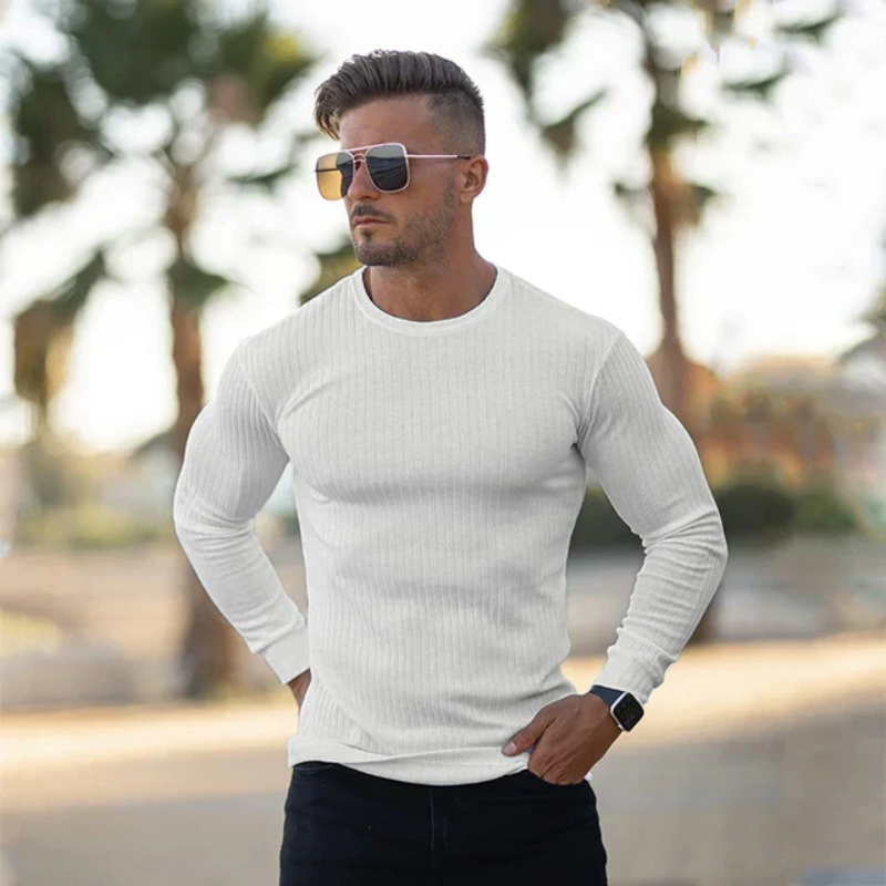Cuno | Herren Weiß Sweatshirt | Langarm