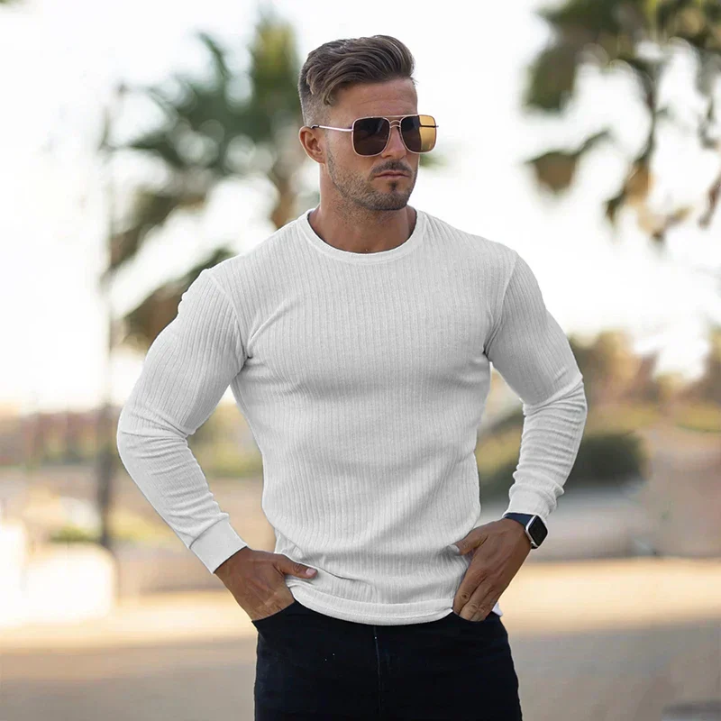 Cuno | Herren Weiß Sweatshirt | Langarm