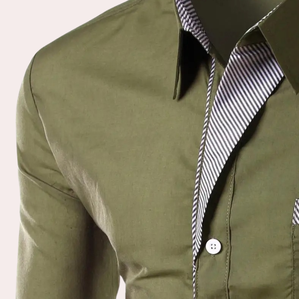 Georgie | Herren Weiße Hemd | Langarm