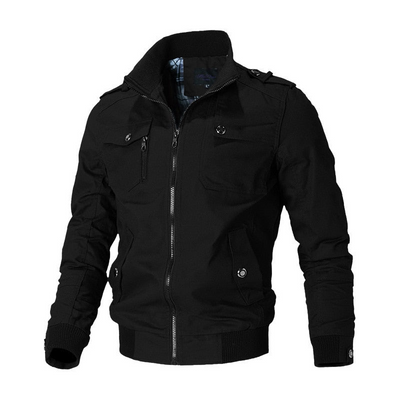 Gerald | Herren Winter Bomberjacke | Schwarz