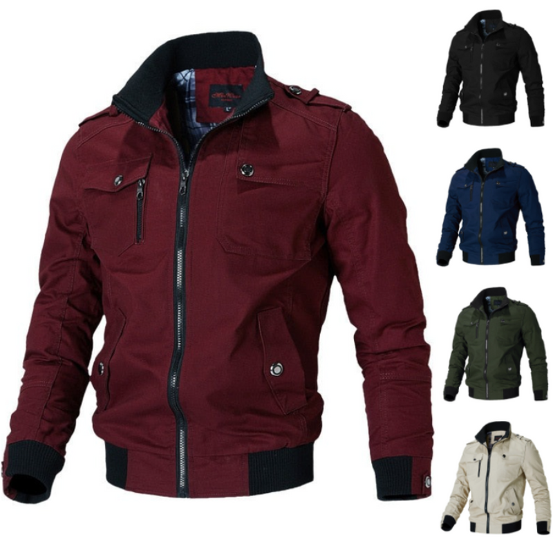 Gerald | Herren Winter Bomberjacke | Schwarz