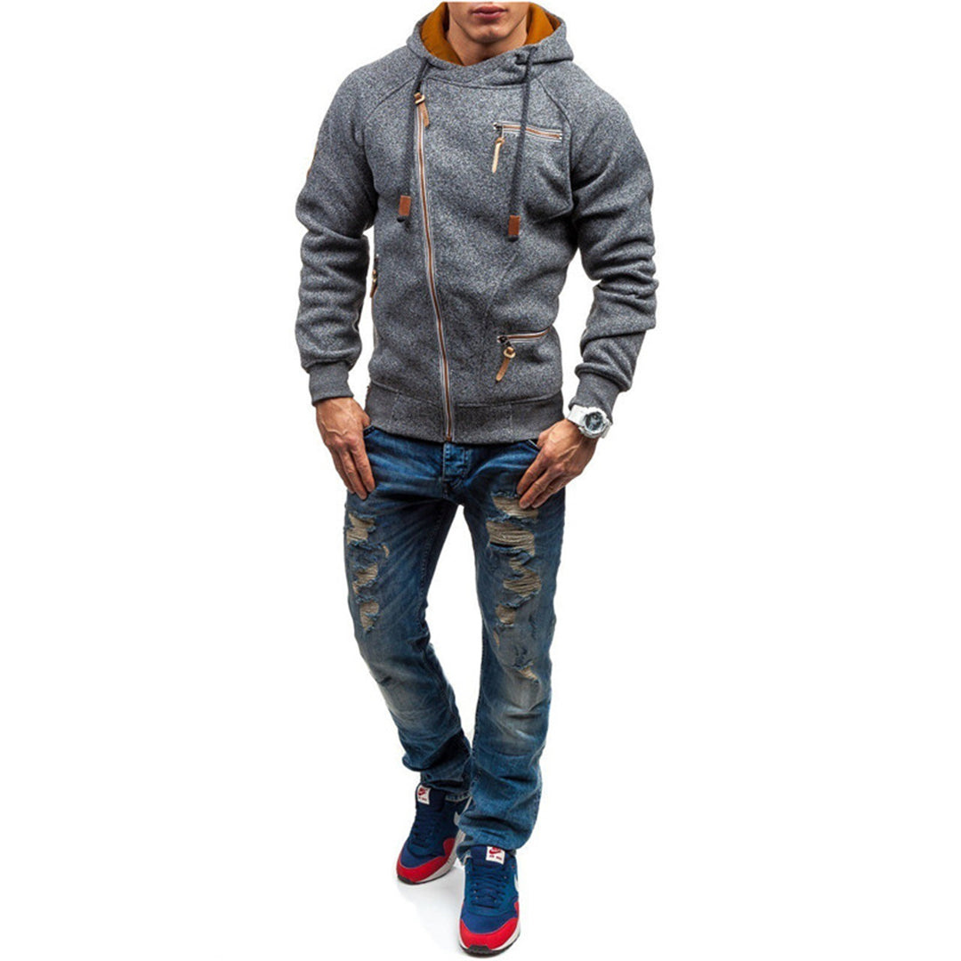 Hawk | Herren Zip Hoodie | Schwarz Kapuzenpullover